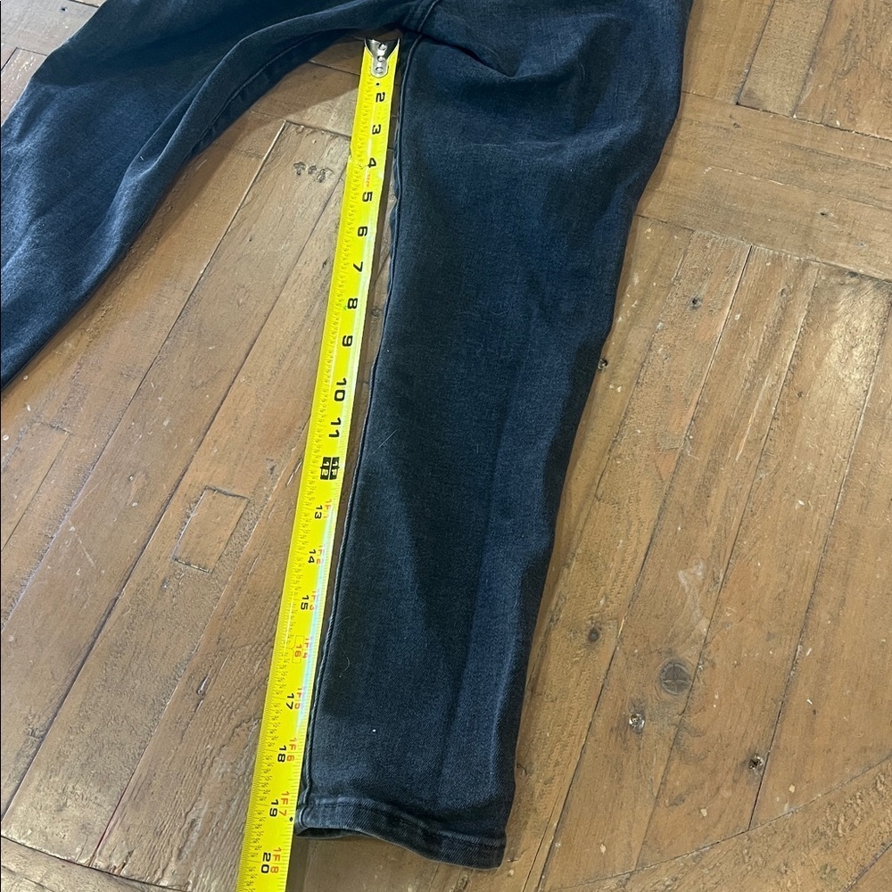Gap black denim jeans overalls girls large 10 slim fit skinny - Picture 10 of 10